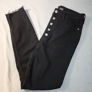 Old Navy Black Skinny Jeans with Button Detail